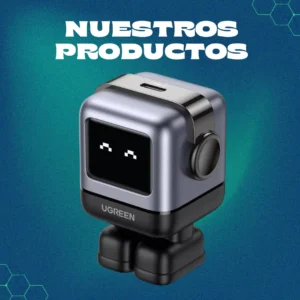 CARGADOR USB-C 30W NEXODE ROBOT GaN - Negro