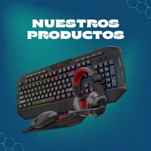 Combo Teclado, Mouse, Alfombrilla de Mouse y Auriculares