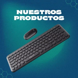 Combo Teclado y Mouse inalambrico gris