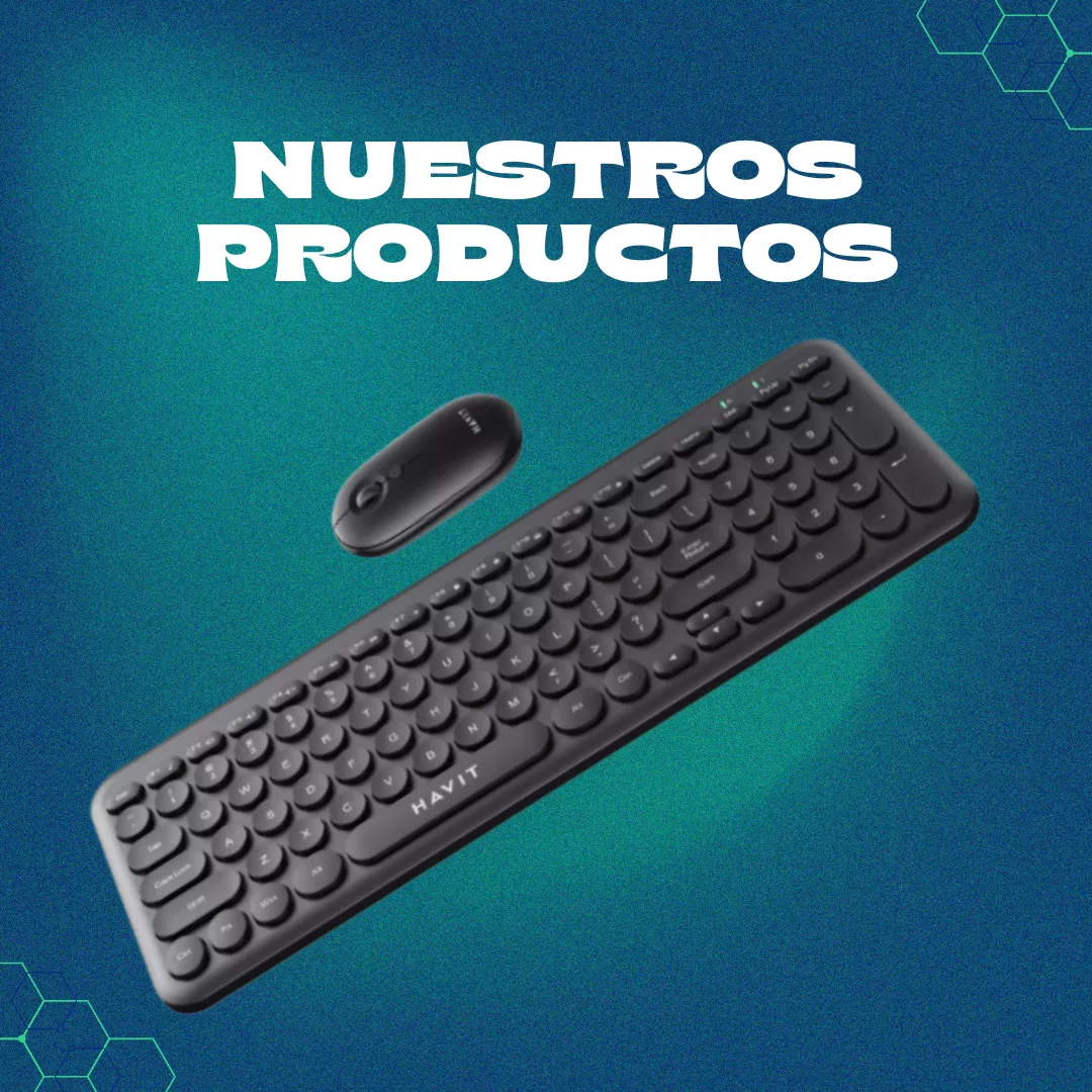 Combo Teclado y Mouse inalambrico gris